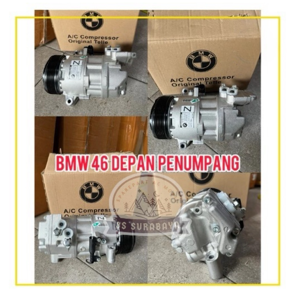Kompresor Bmw E46 Depan Penumpang E 46 Ac mobil compressor (Baru/New)
