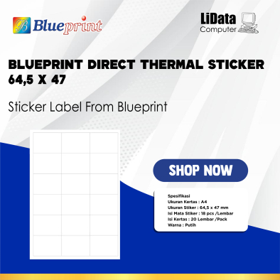 

BLUEPRINT STIKER HVS 64.5X47