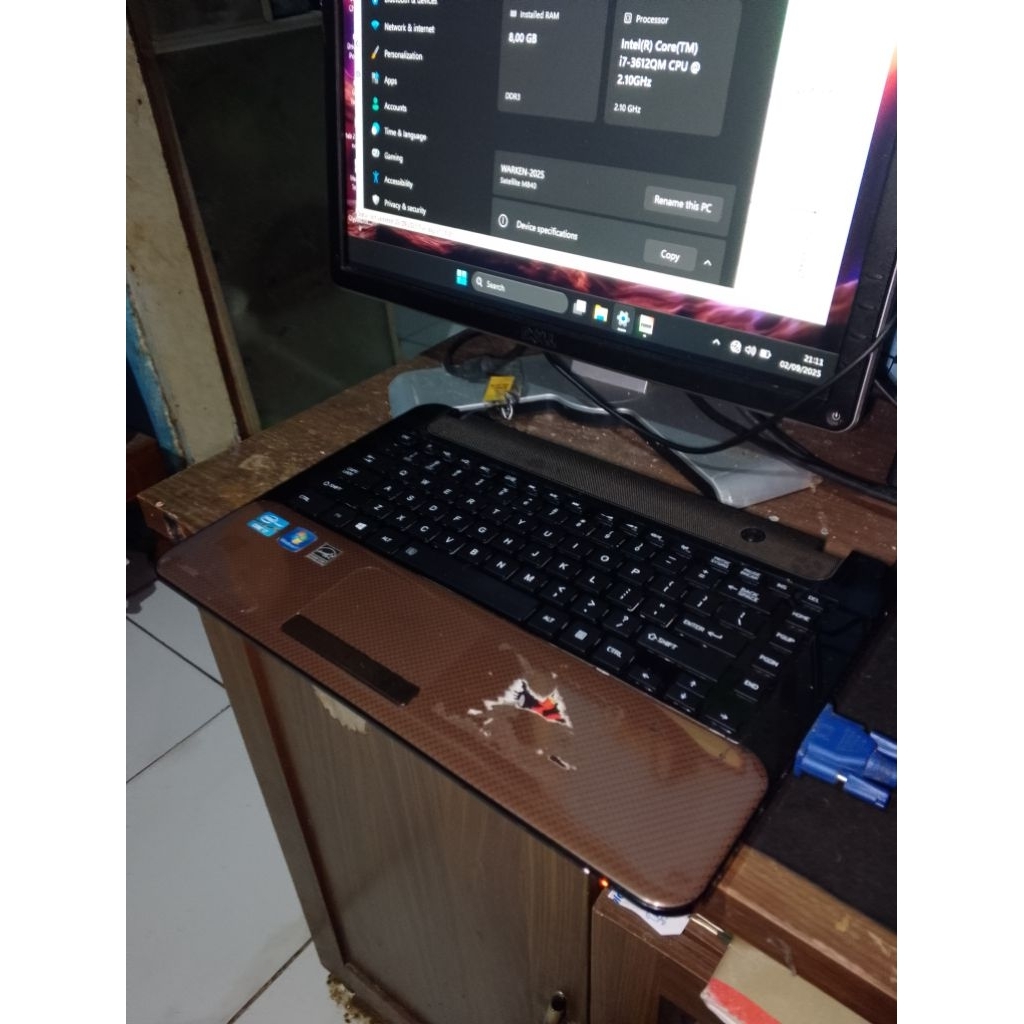 laptop buntung toshiba