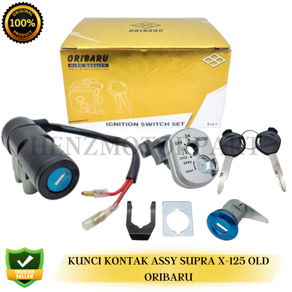 KUNCI KONTAK ASSY PLUS KUNCI JOK SUPRA X 125 OLD LAMA KUNCI KONTAK SET SUPRA X 125 LAMA ORIBARU