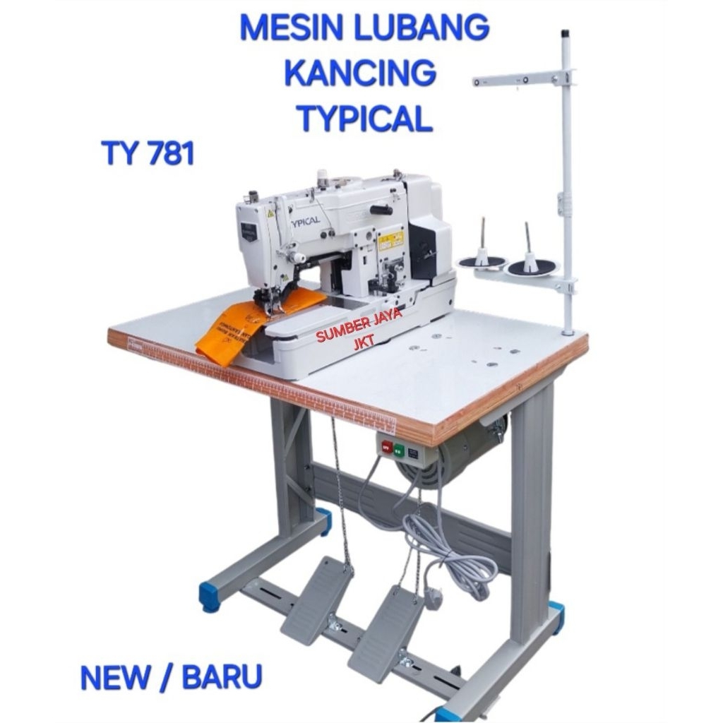 mesin lubang kancing TYPICAL TY 781 dan GT 670