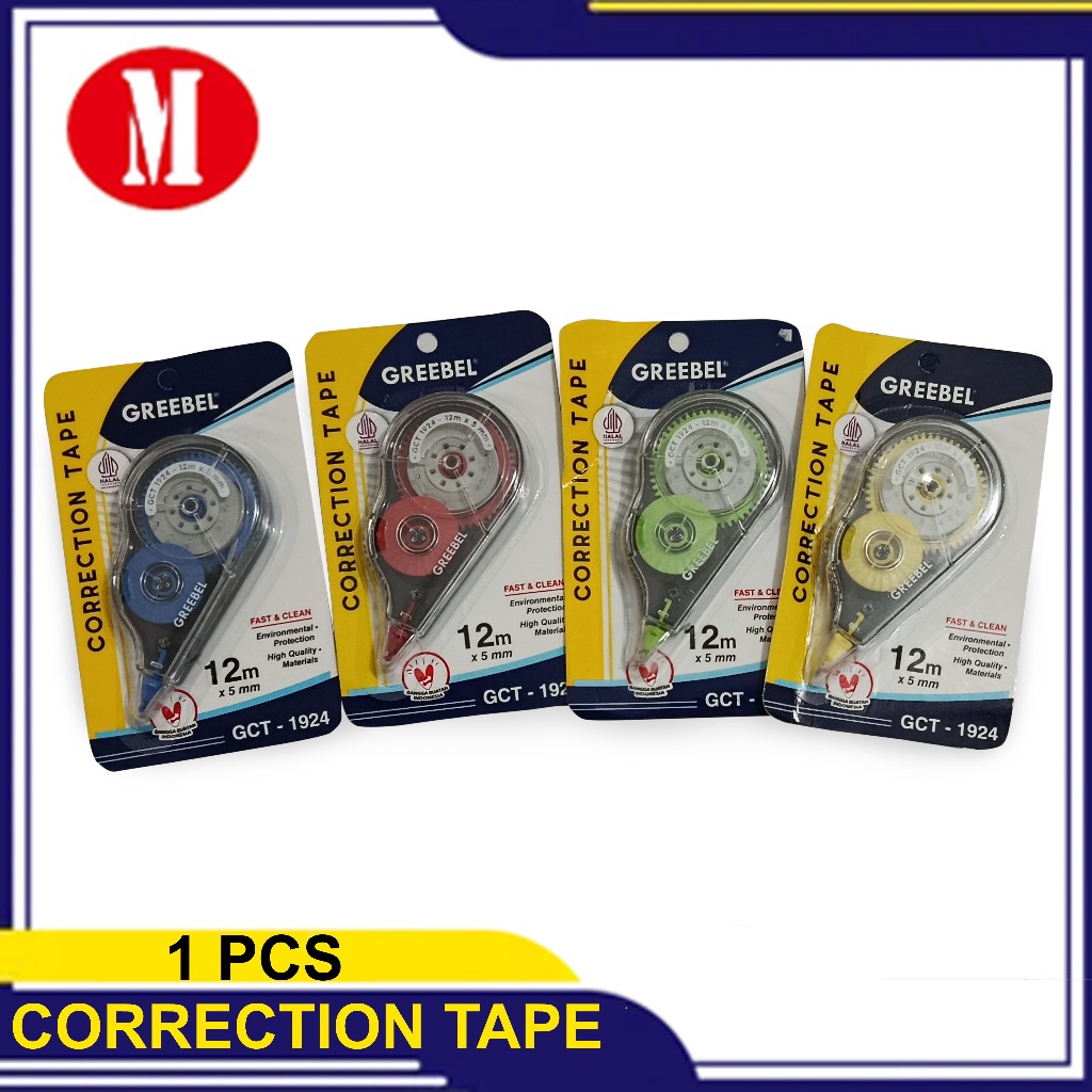 

Correction Tape Greebel GCT-1924 12mx5mm