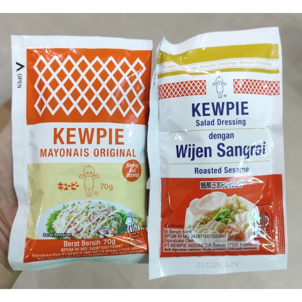 

Kewpie Mayonaise Sachet Original / wijen sangrai 70gr / 50ml