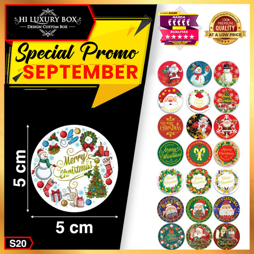

Sticker | Sticker Murah | Sticker Natal | Sticker Emas Hologram | 5x5 Sticker Merry Christmas