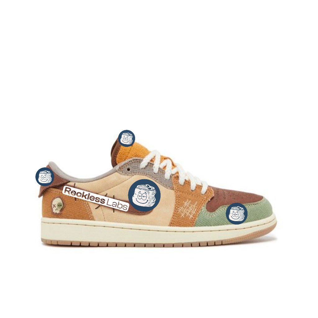 Sepatu Sneakers Air Jordan 1 Low Voodoo Zion Williamson