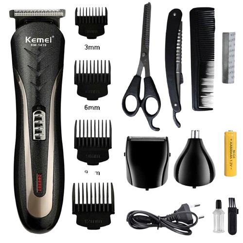 Alat Cukur Rambut Kemei 1419 Pencukur Rambut Elektrik Portable