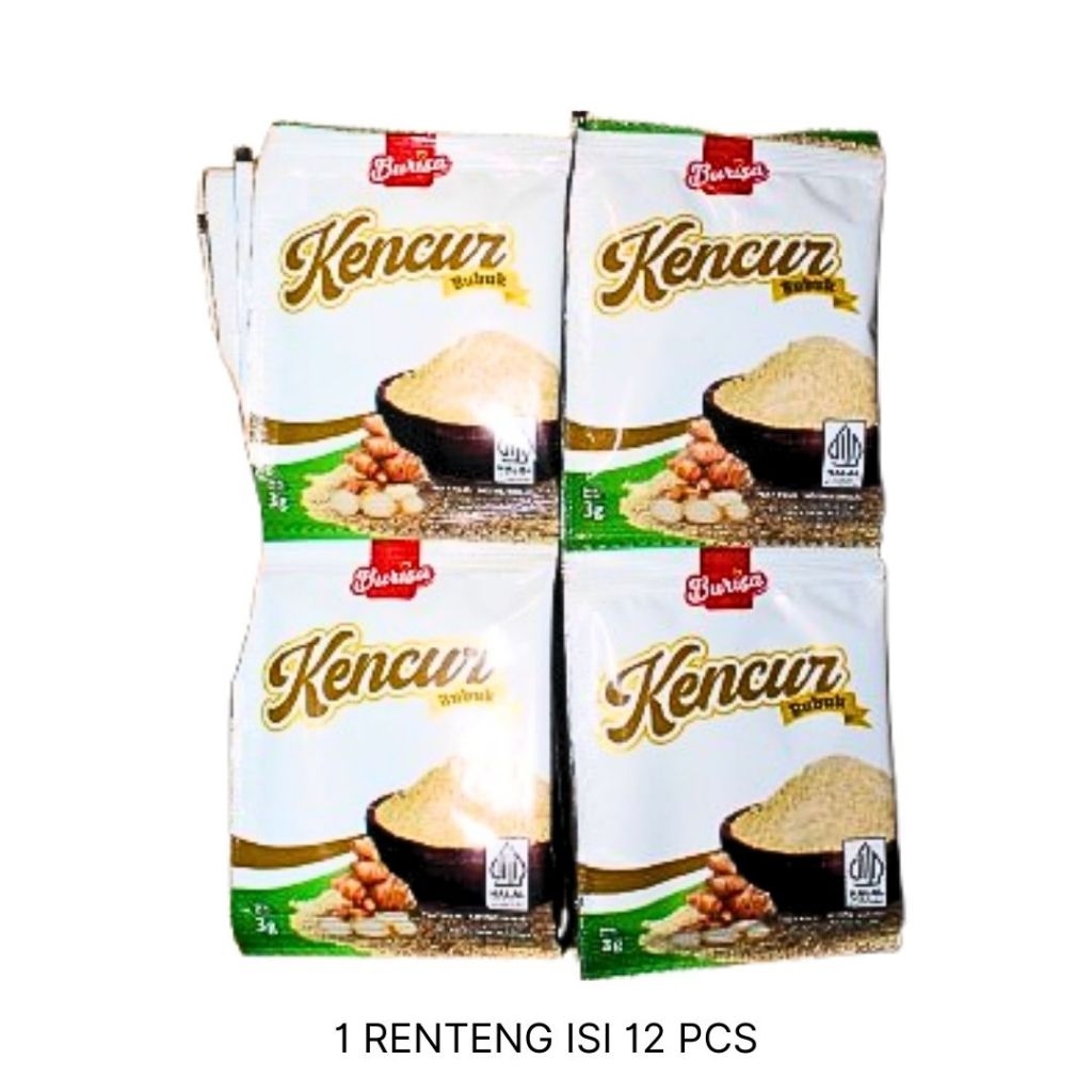 

Burisa Kencur Bubuk 4gr (Renteng isi 12 pcs)