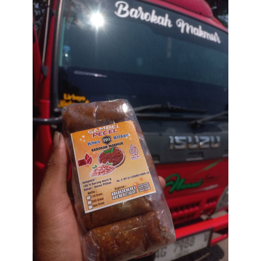 

SAMBAL PECEL asli khas blitar 110g per pcs ,1 pack isi 5 pcs