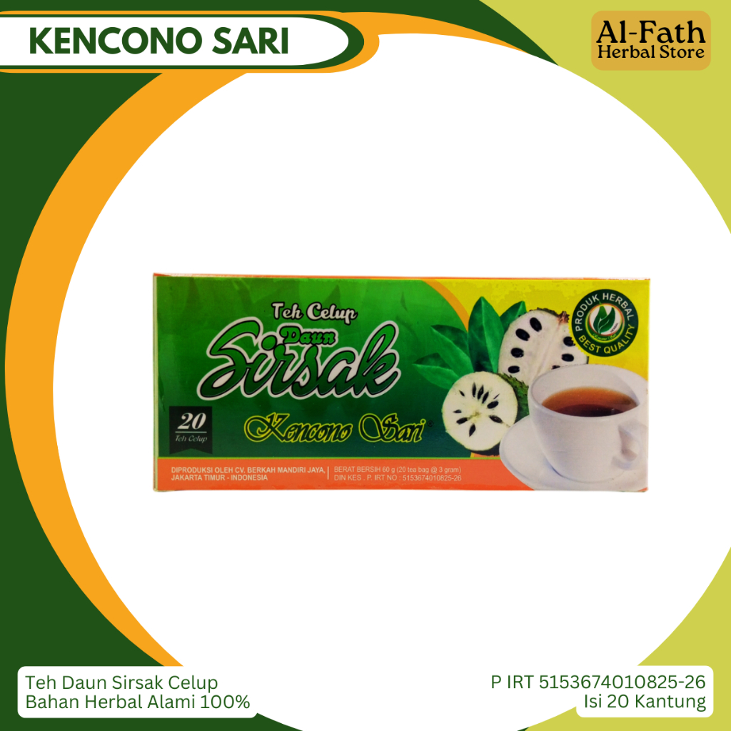 

Teh Daun Sirsak Celup Kencono Sari Membantu Menghambat Pertumbuhan Sel Kanker