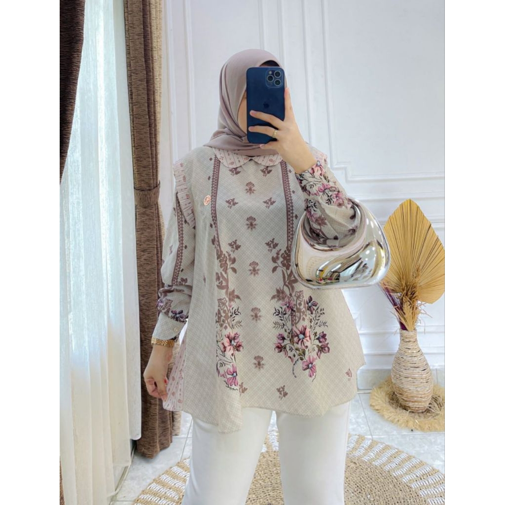 ATASAN / BLOUSE DUBAI PRINT PREMIUM