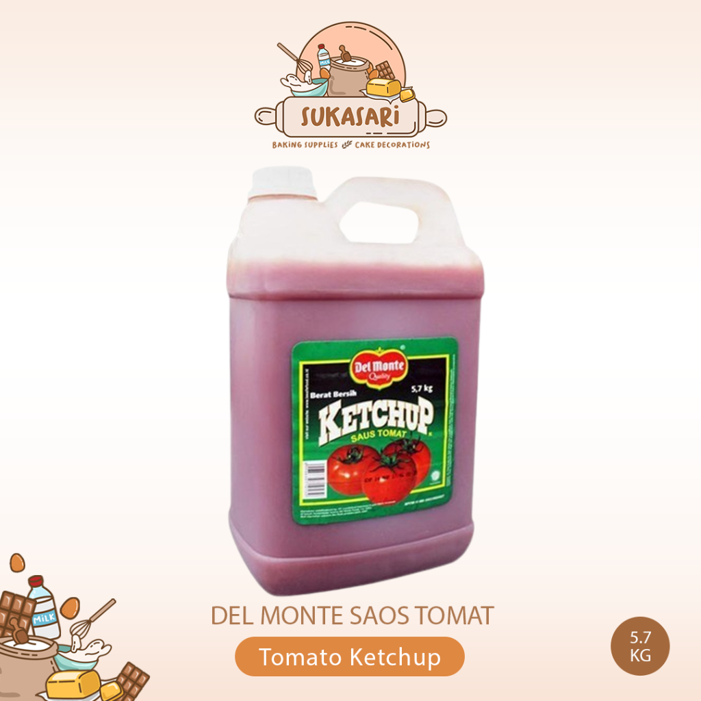 

Delmonte saus tomat ketchup 5,7kg / Tomato Sauce Del monte jerigen