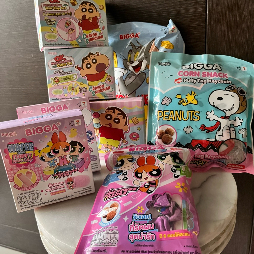 

Sevel Bigga Bigone Snack Blindbag Bkk Crayon Shinchan Tom n Jerry PPG
