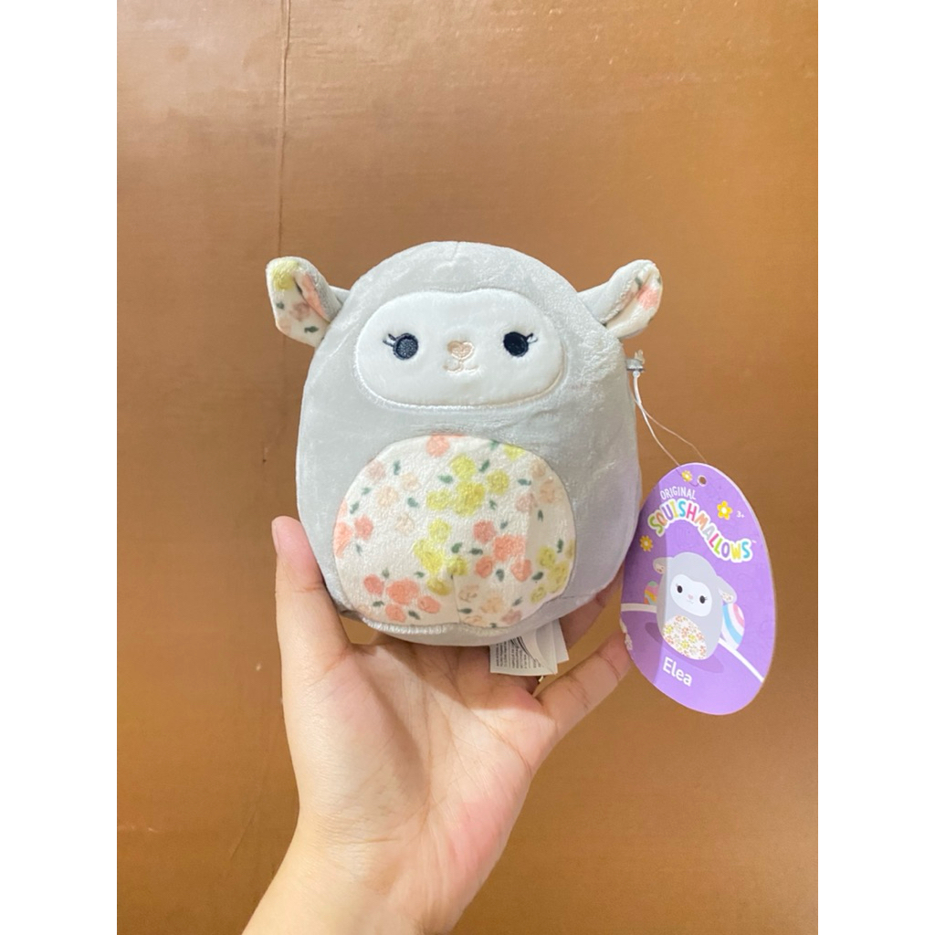 Boneka Squishmallow Karakter Elea Lamb size 14cm Original / Boneka Elea Lamb Squishmallow Original /