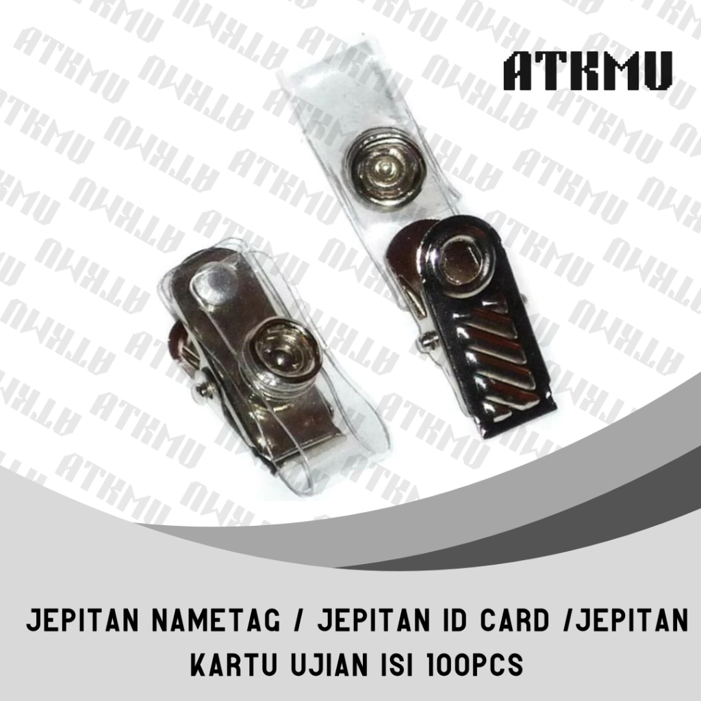 

Jepitan Nametag / jepitan id card /jepitan kartu ujian isi 100pcs