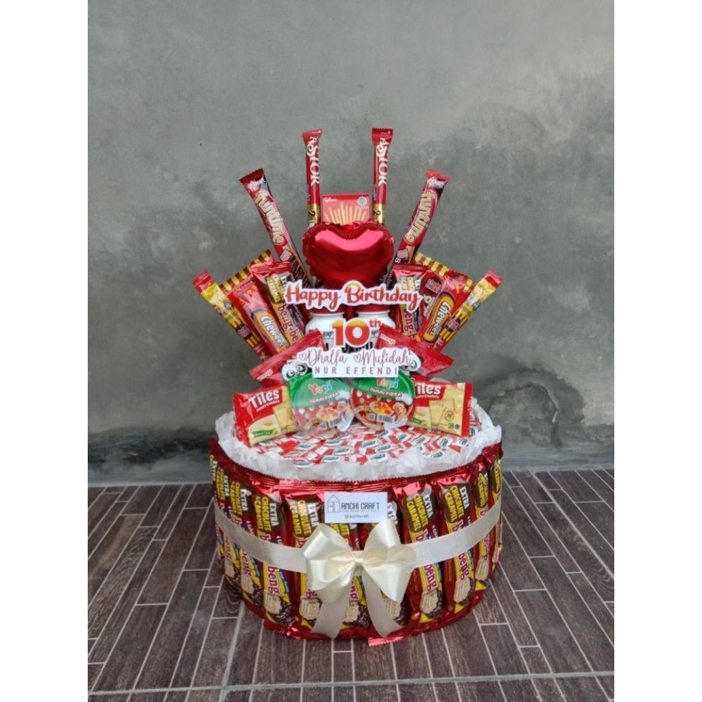 

COD MURAH TART SNACK Snack tower request toper dan nama/free kartu ucapan