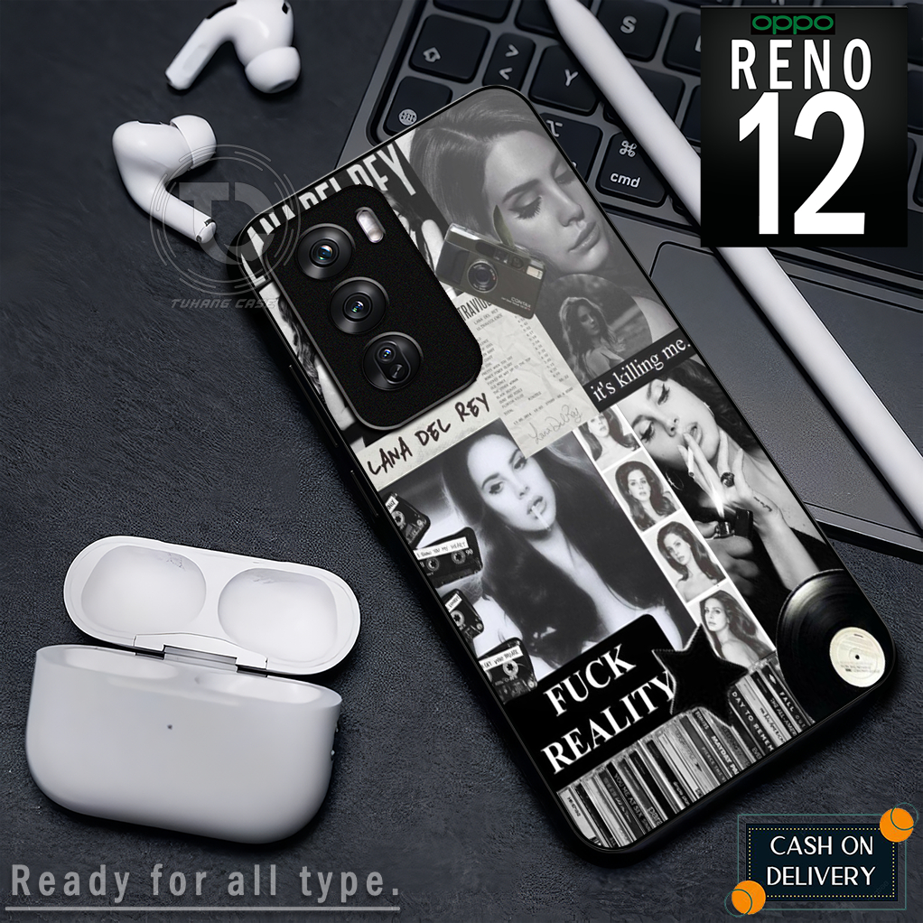 Case Handphone Motif L.D.R (Lana Del Rey) Untuk oppo reno 12 8t 4g 8t 5g a3x/a3 nfc a17 a17k a3s a74