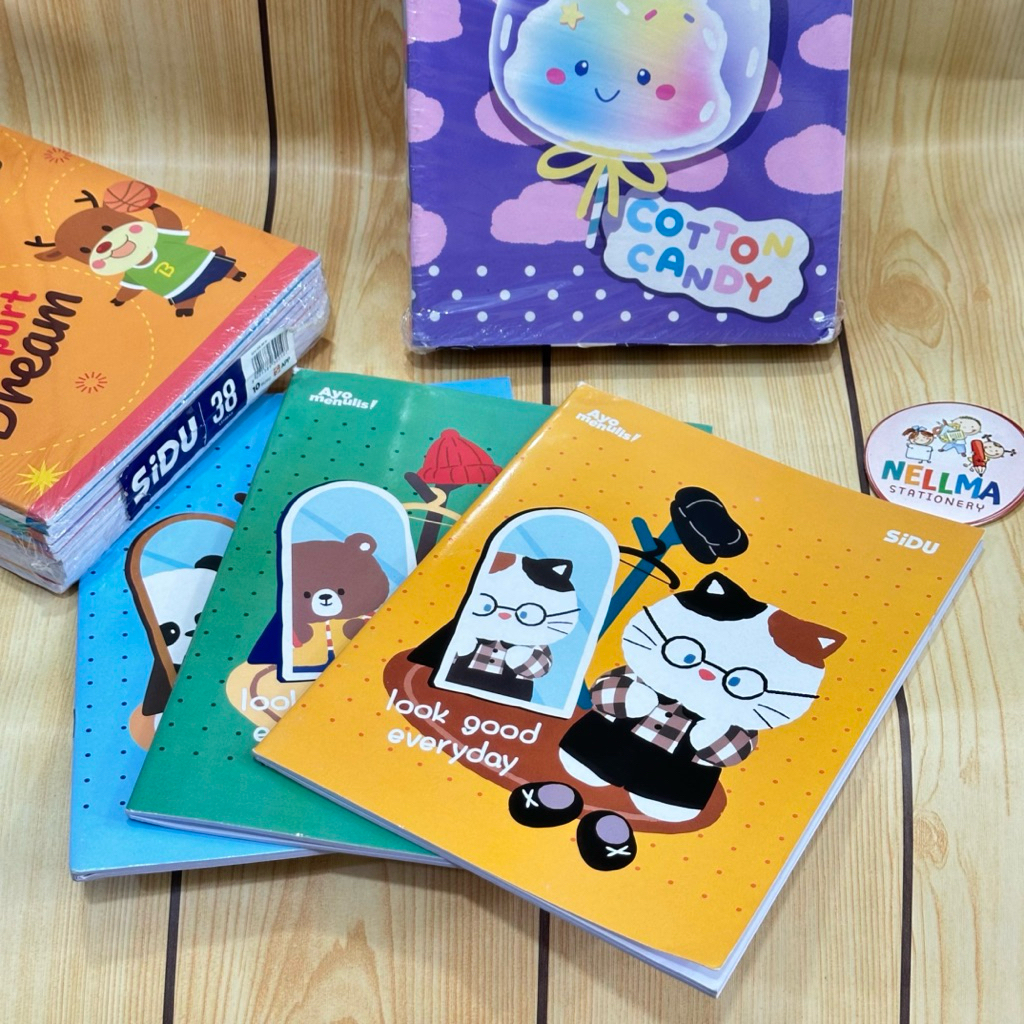 

1 pcs Buku tulis Sidu 38 lembar ( satuan )