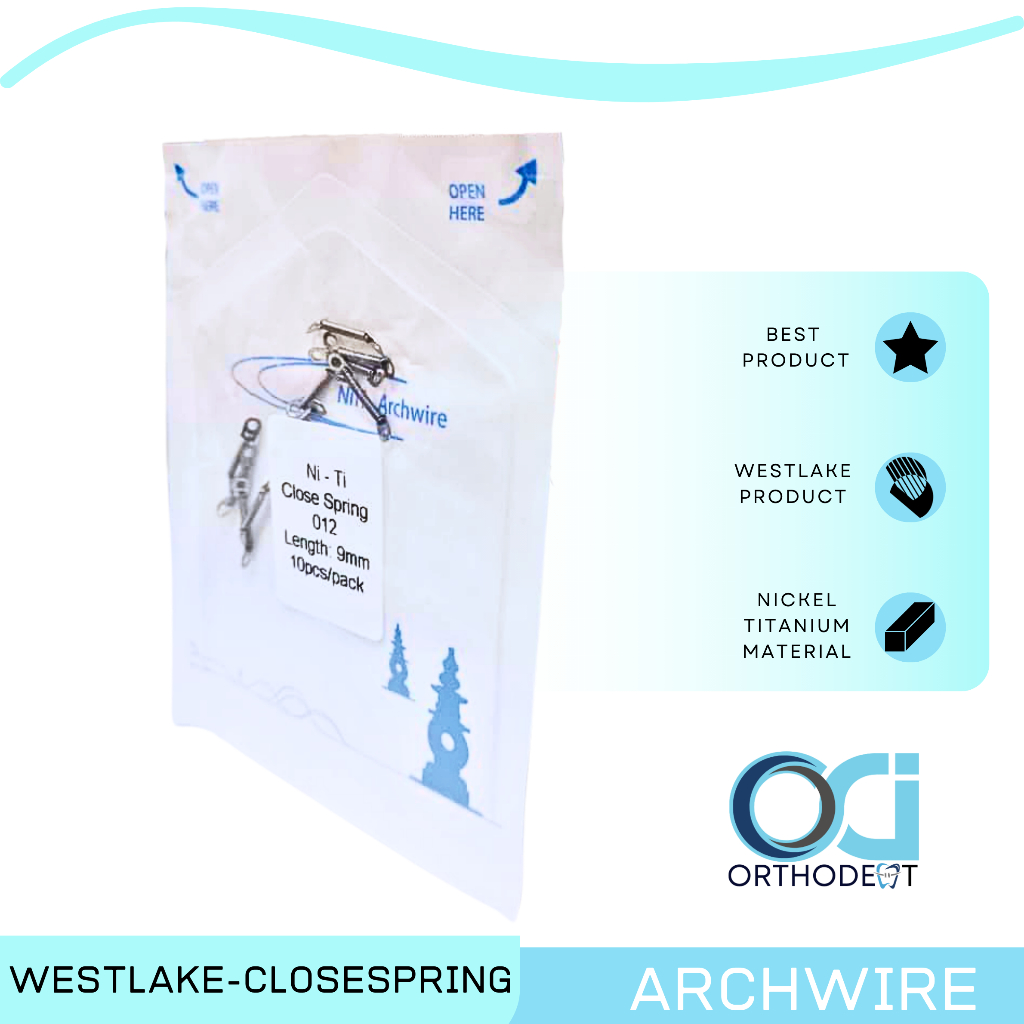 OD Westlake NiTi Close Coil Spring – Per Coil Ortodonti NiTi untuk Penarikan Gigi