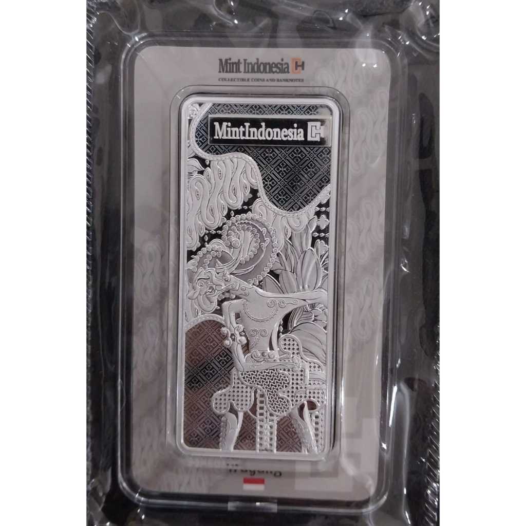 Perak Batangan Mint Indonesia Wayang Hologram 100 gram