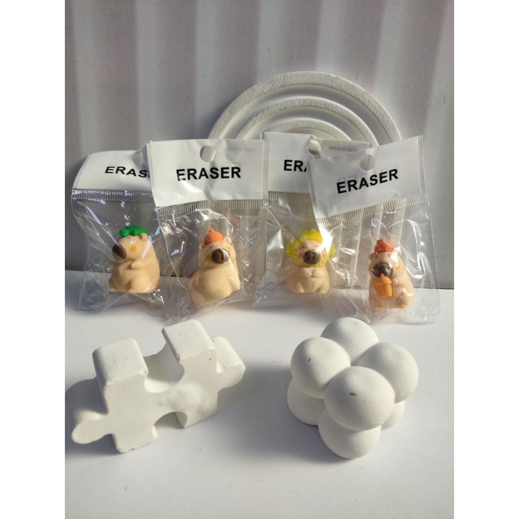 

Eraser Capybara (COMBO 3 Pcs) Random Penghapus Bisa Lepas Pasang Lucu
