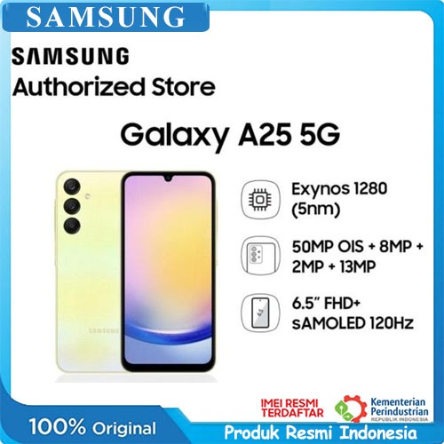 Samsung Galaxy A25 5G 8GB/256GB Garansi Resmi Samsung