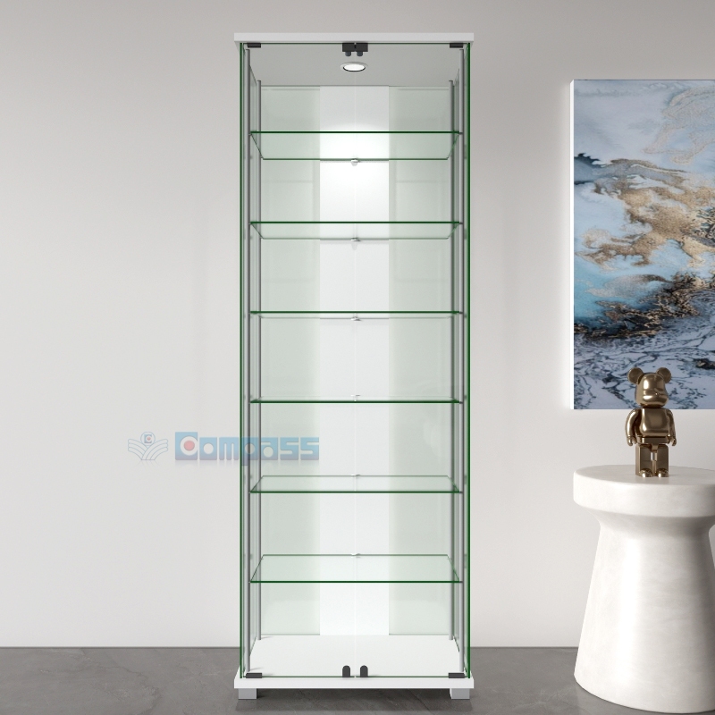 DX7 Lemari Display Cabinet Kaca Minimalis 6 Rak Tas Pajangan Etalase Pajang Tempat Koleksi Action Fi