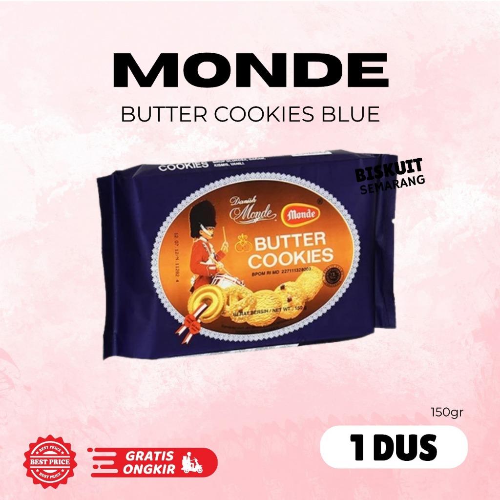 

1 Dus Nissin Monde Butter Cookies 150gr isi 20pcs Biskuit Kering Aneka Rasa