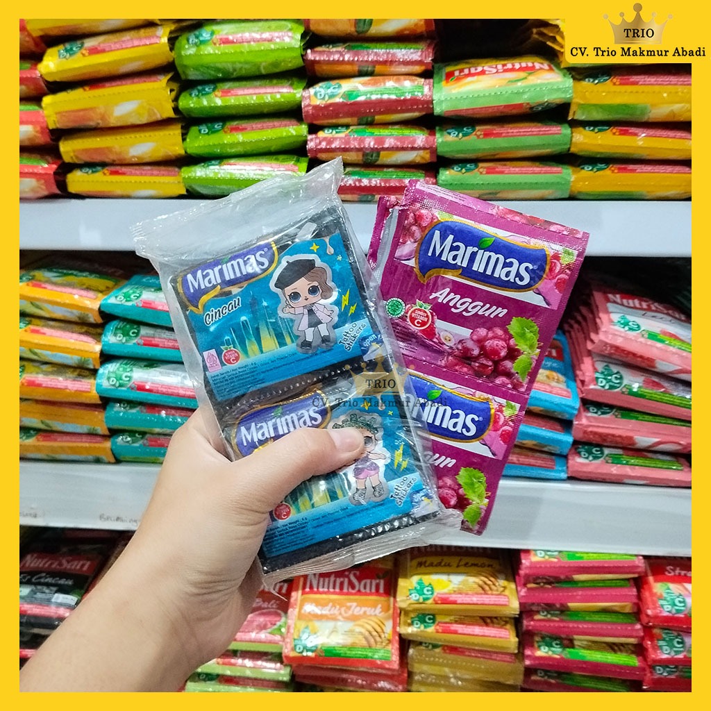 Marimas Minuman Bubuk Aneka Rasa 6g renteng isi 10 Sachet