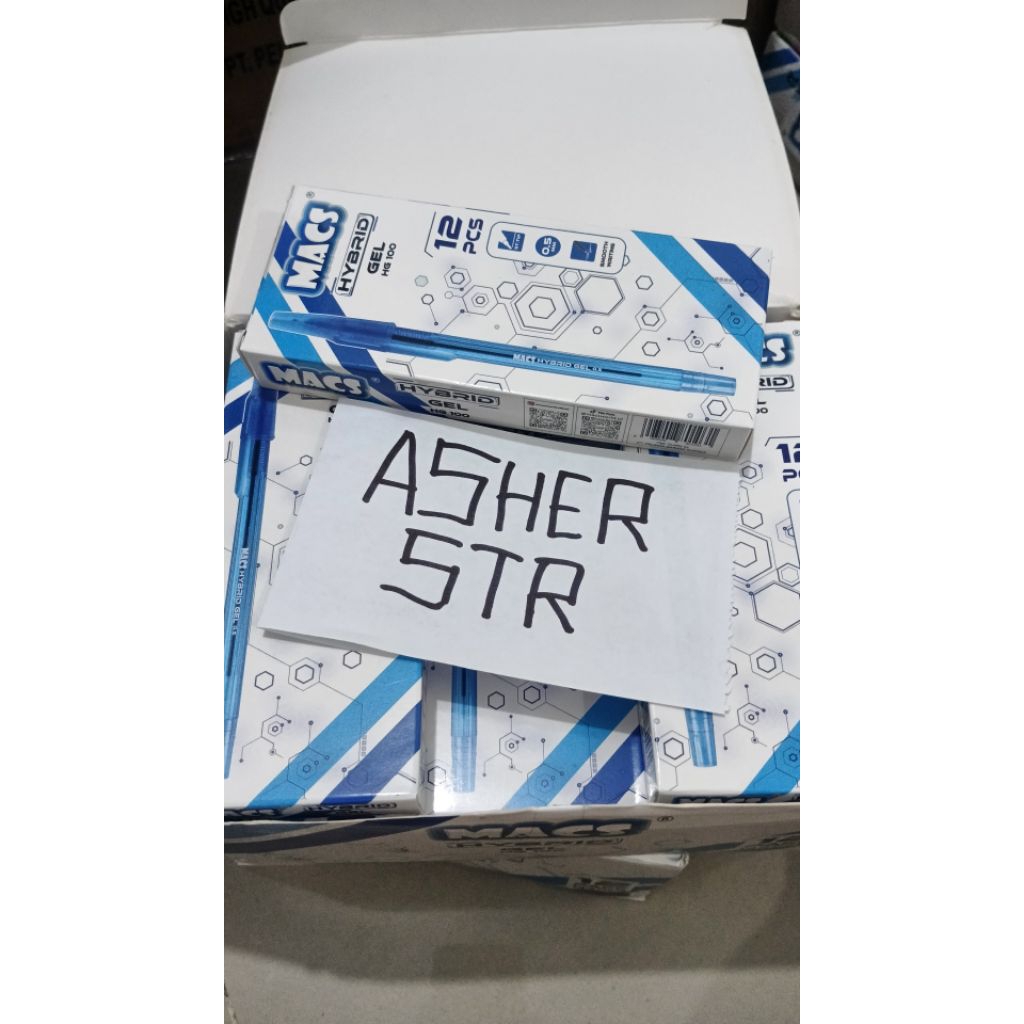 

Termurah!! Hybrid Gel Pen HG100 isi 12 pcs Biru