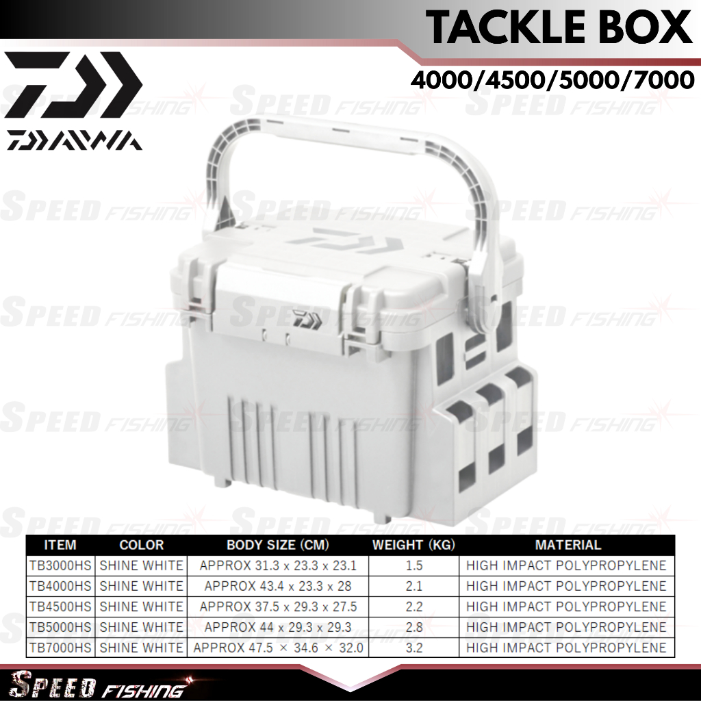 Tackle Box Daiwa TB 3000HS l 4000HS I 4500HS I 5000HS I 7000HS Box Pancing