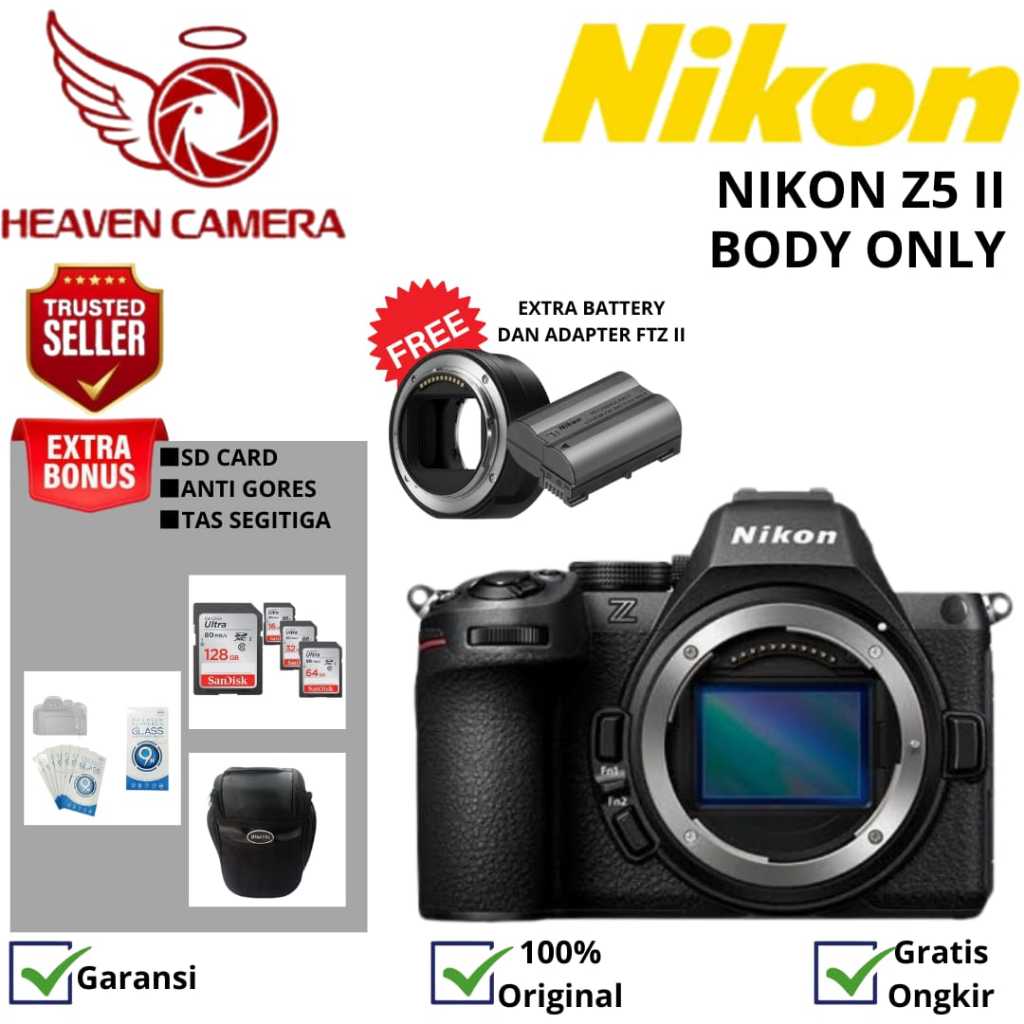 NIKON Z5 II BODY ONLY MIRRORLESS / NIKON Z5 MARK II BODY ONLY / NIKON Z 5 MARK II BODY