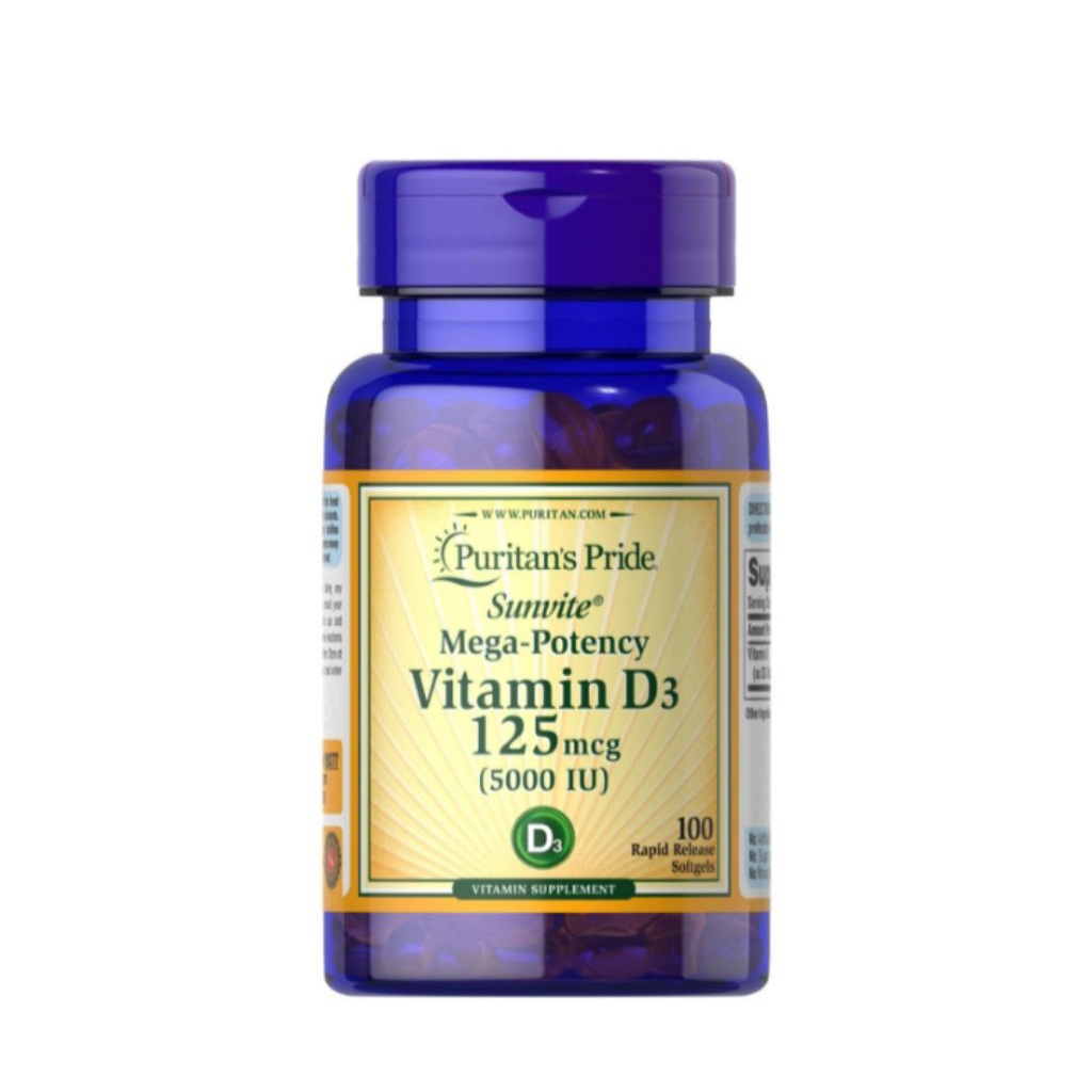 puritan's pride vitamin D3 5000 iu 100.softgel