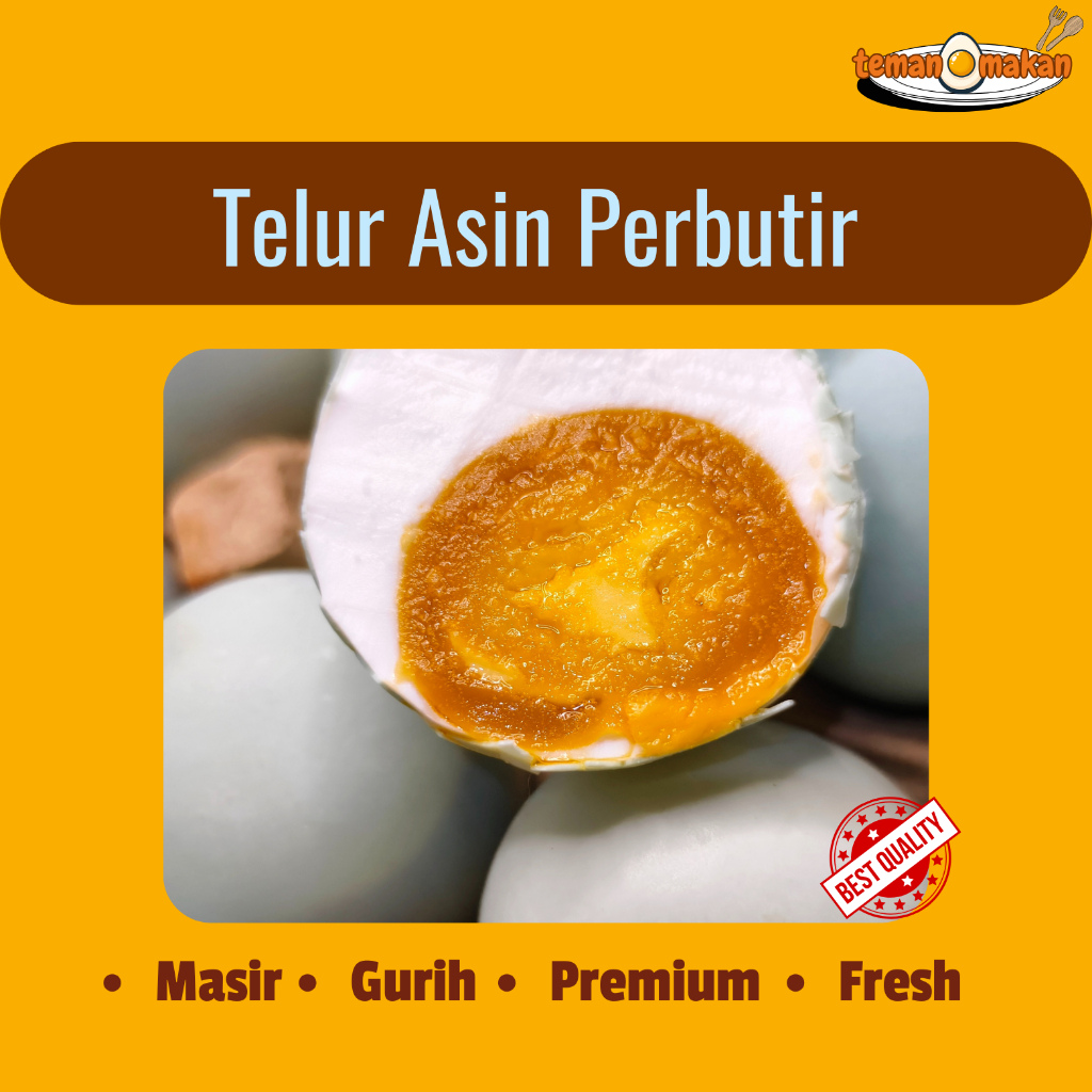 

Telur Asin Matang 1 Butir - Masir, Gurih, Fresh
