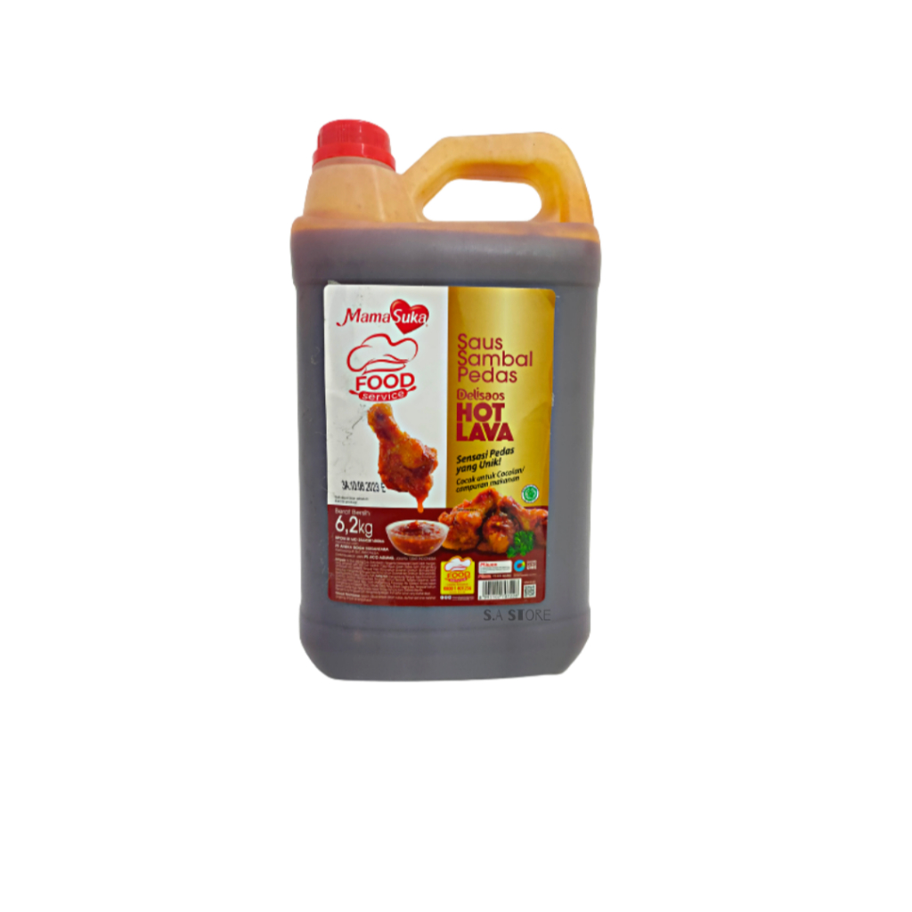 

Mamasuka Delisaos Hot Lava Saus Sambal Pedas 6,2 kg