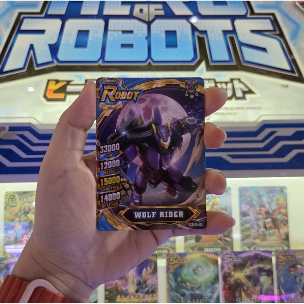 Collection Card Hero of Robots WOLF RIDER M14-19 Galaxy Epoch Ver 2