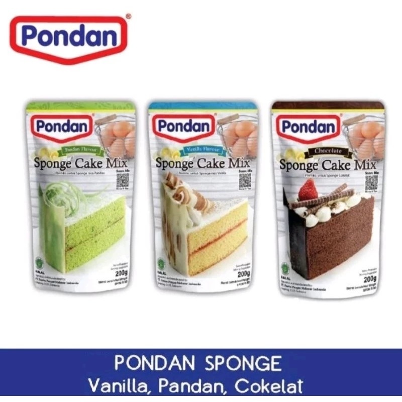 

PONDAN SPONGE CAKE MIX 200GR -ALL VARIAN