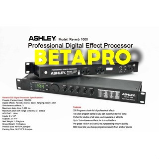 EFEK VOCAL ASHLEY REVERB1000 REVERB 1000 ORIGINAL