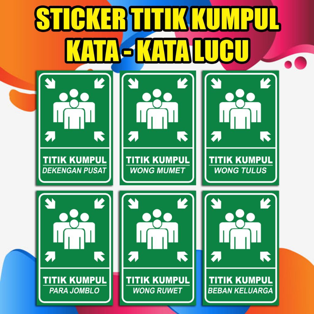 

STIKER TITIK KUMPUL KATA KATA LUCU