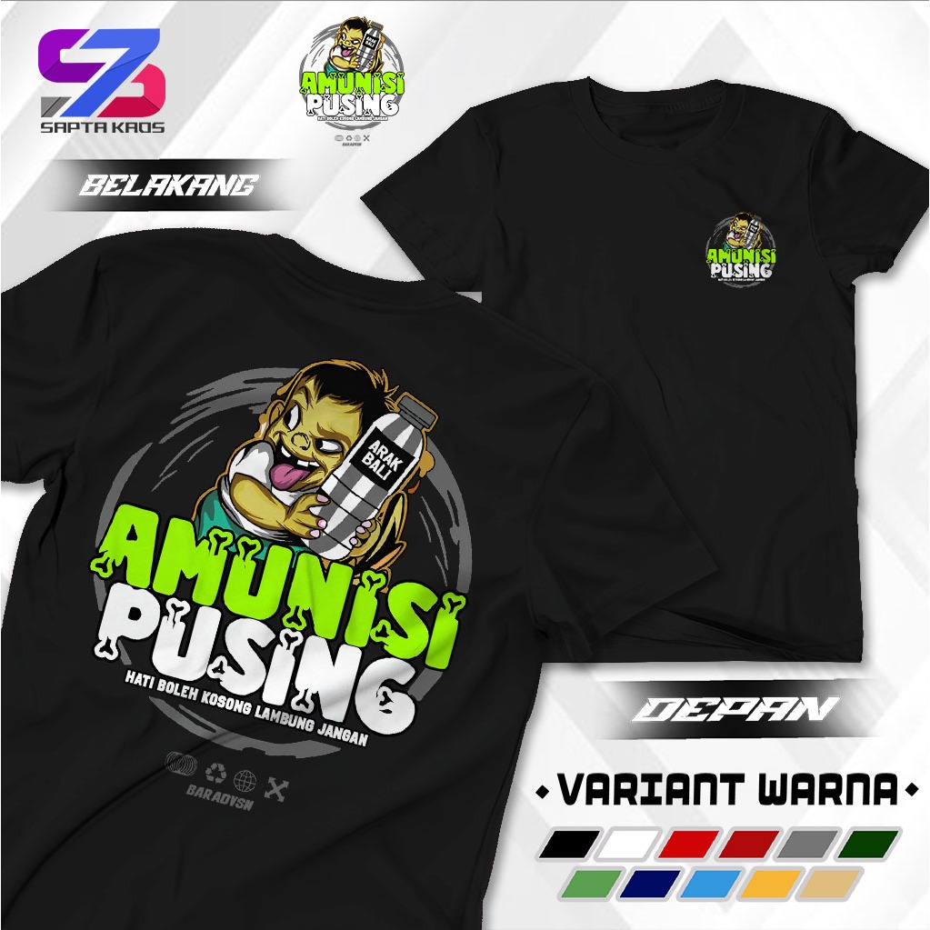 SPT534 KAOS PUSING ARBAL TSHIRT KATA KATA MOKE KAOS ARBAL PUSING COCOK UNTUK PRIA DAN WANITA