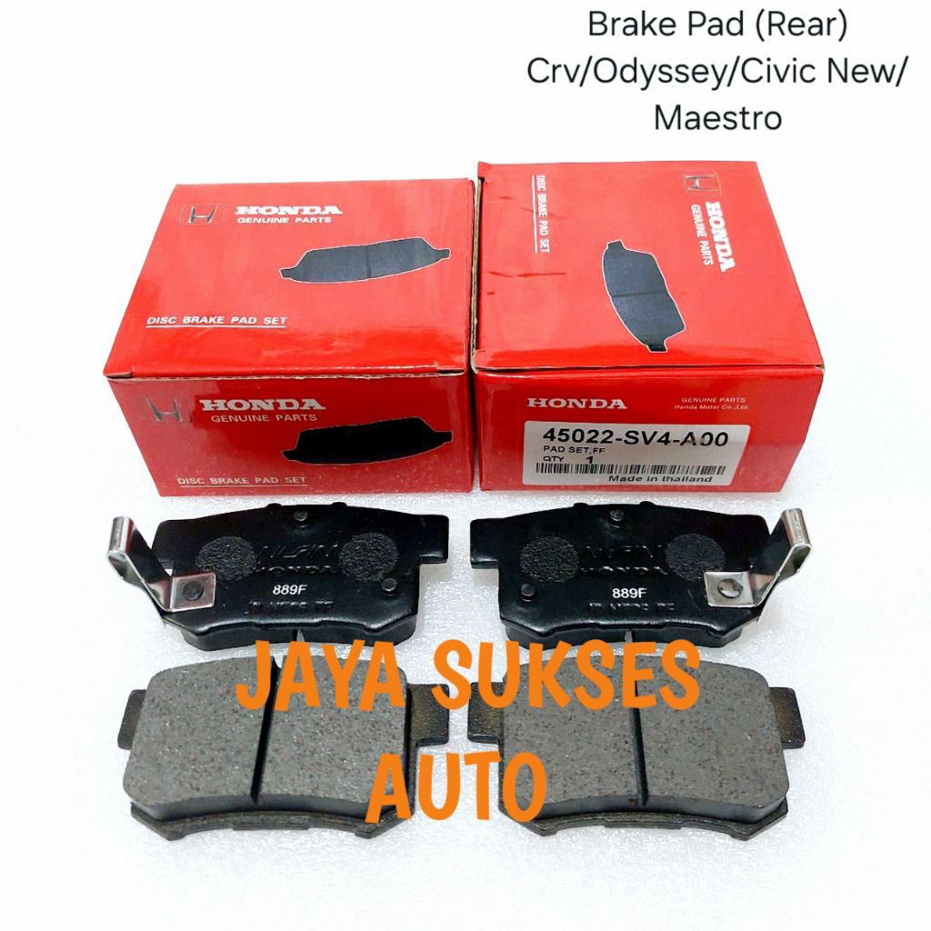 Brake Pad (Rear) Brake Pad Belakang Honda CRV /Odyssey/Civic New/Maestro 43022-SV4-A00 Original