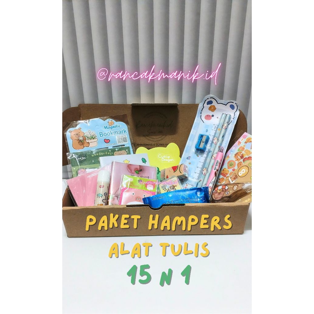 

Paket Hampers Alat Tulis 15N1