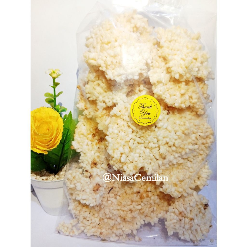 NiasaOfficial - Intip Goreng Kerak Nasi Asli 200gr –Rengginang / Camilan Tradisional Renyah Gurih Mu