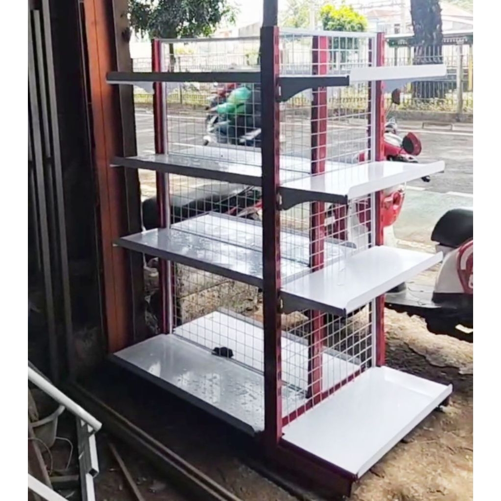 RAK GONDOLA MINIMARKET PAKET MURAH ISI 2