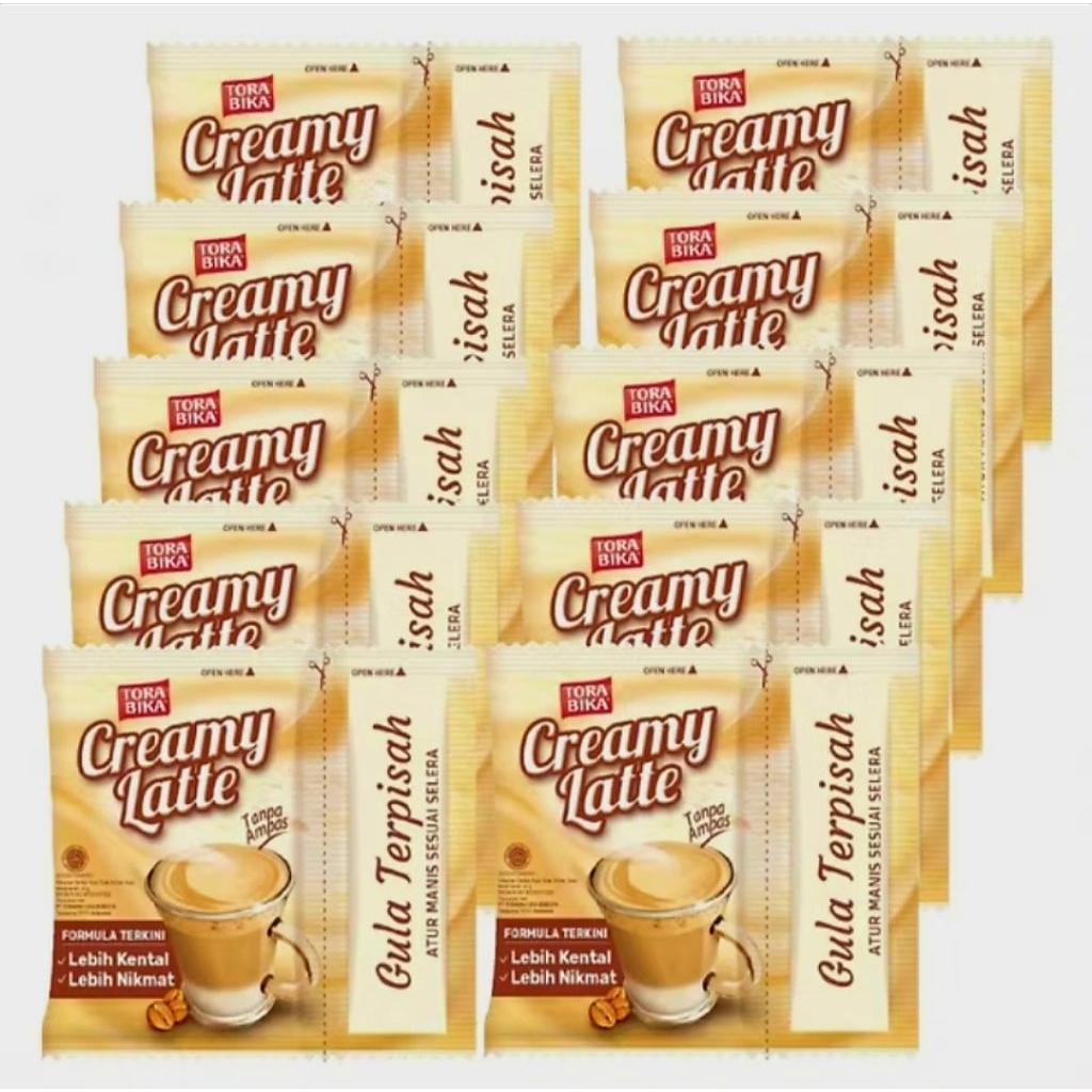 

(1 Renceng / 10 pcs @25gr) Torabika Creamy Latte | Mom Happy Store