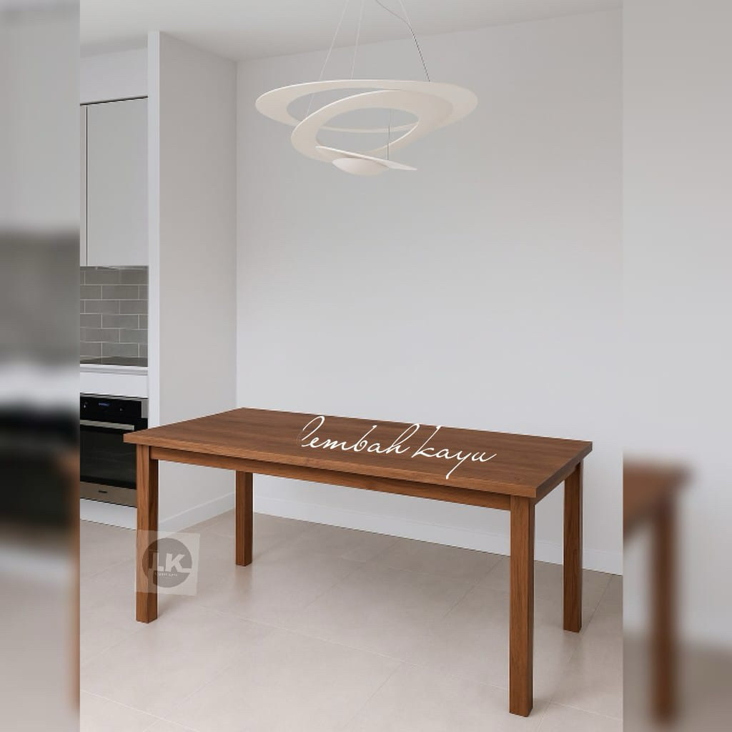 Meja kerja meja minimalis kayu mahoni meja aesthetic
