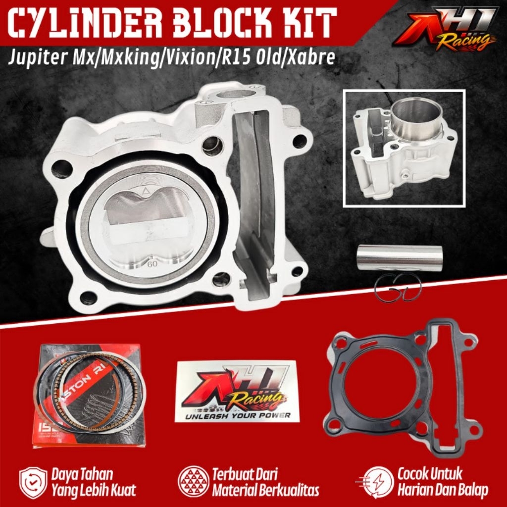 Paket Boring Blok Seher Bore Up Jupiter MX King MX Old New Vixion Old New R15 Old V2 Xabre 60 62 63 