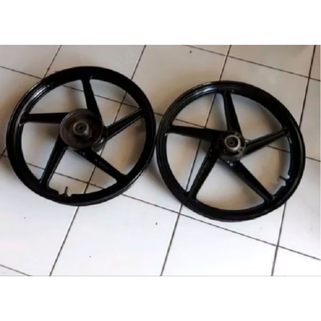 velg pelek resing Depan belakang Suzuki smash, Shogun 110, second copotan