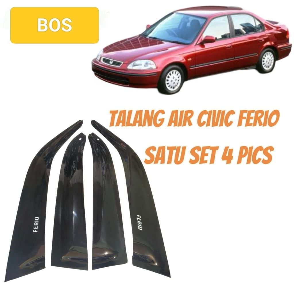 talang air pintu mobil Honda Civic Ferio tahun 1996/2000