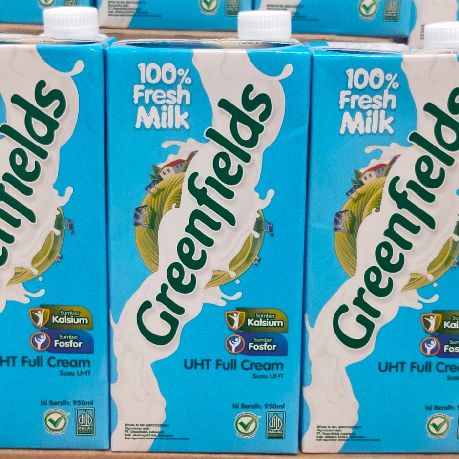

GREENFIELDS Susu UHT Full Cream 950ML