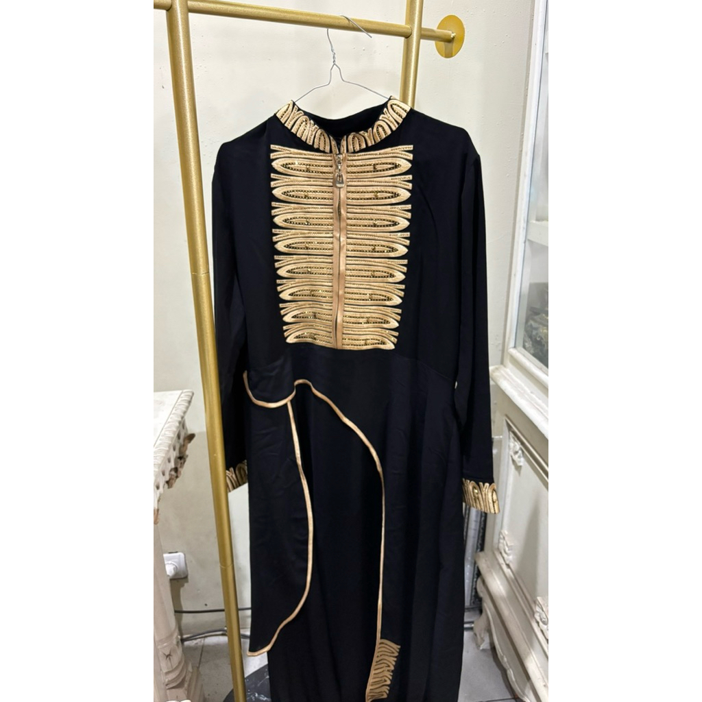 Baju Hikmat Hitam fullset kerudung